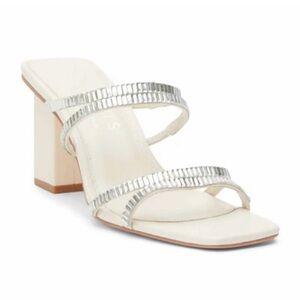 Coconuts Matisse Jewel Embellished Strappy Slide Mule Open Toe Aria Sandal Heels
